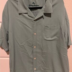 Tommy Bahama Green Casual Button Down Shirt Relaxed Fit